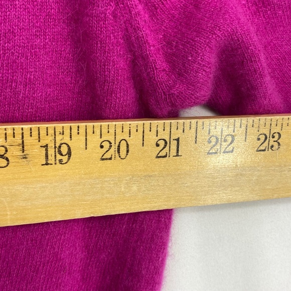 Richards & Jones Womens Large Vintage Pullover Sweater Fuchsia Pink Wool Angora - Picture 13 of 14